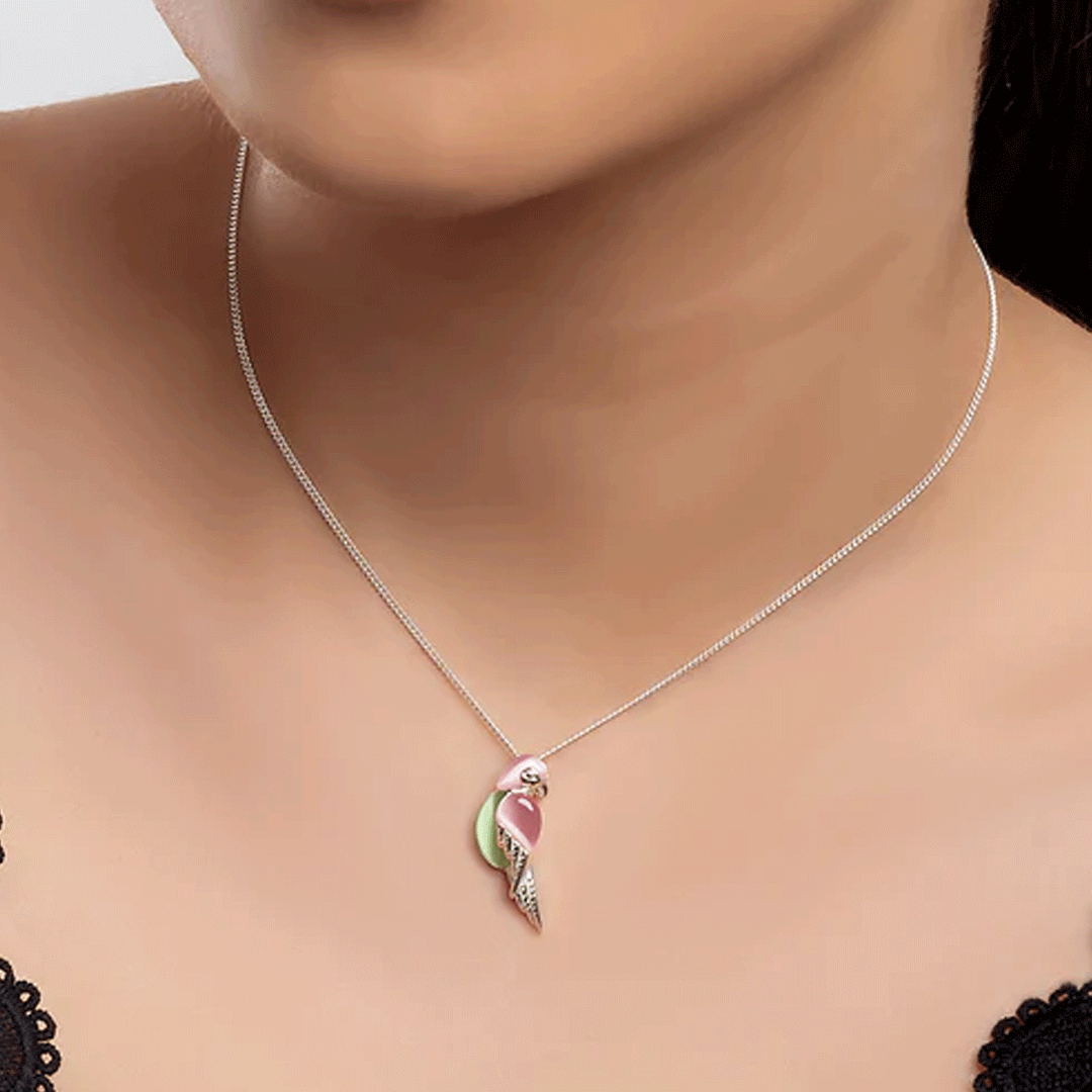 pink-parrot-necklace-sterling-silver