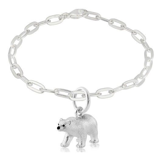 Polar Bear Recycled Sterling Silver Bracelet