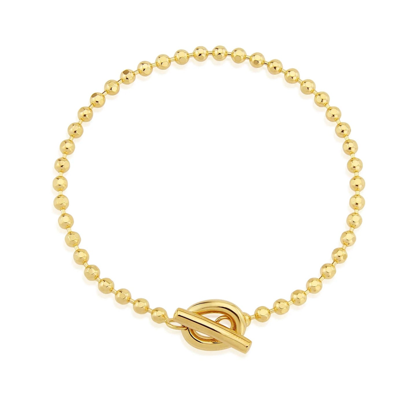 Pony Gold T - Bar Charm Bracelet - Cotswold Jewellery