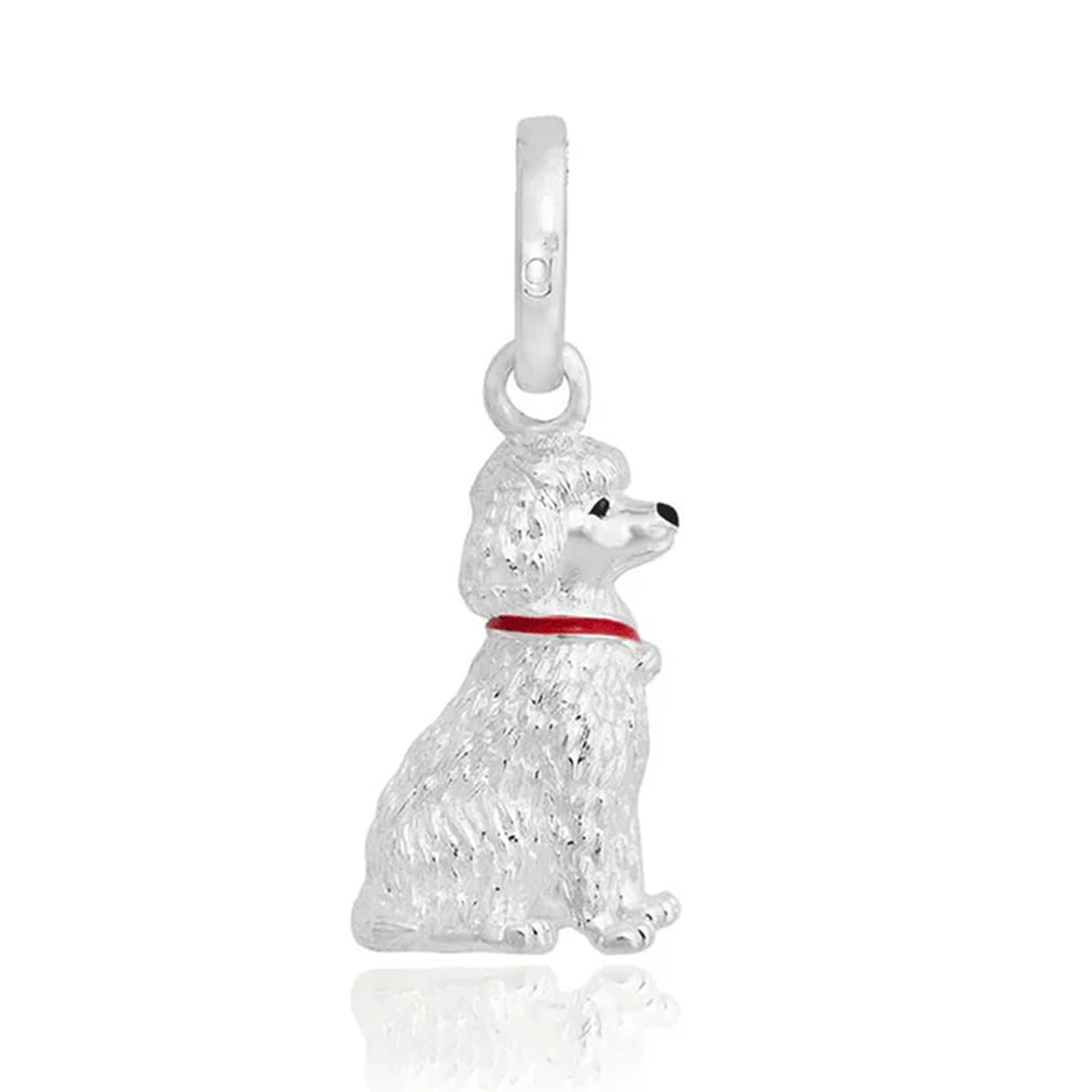 Poodle Recycled Sterling Silver Charm - Cotswold Jewellery