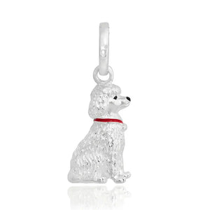 Poodle Recycled Sterling Silver Charm - Cotswold Jewellery