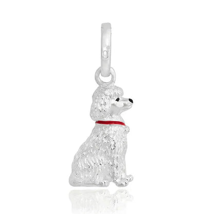 Poodle Recycled Sterling Silver Charm - Cotswold Jewellery