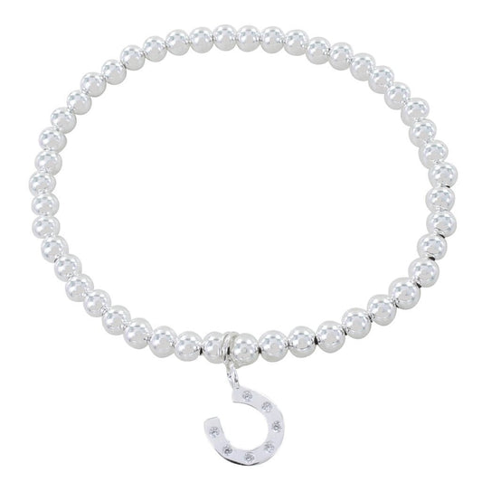 Pretty Beaded Horseshoe Bracelet - Cotswold Jewellery