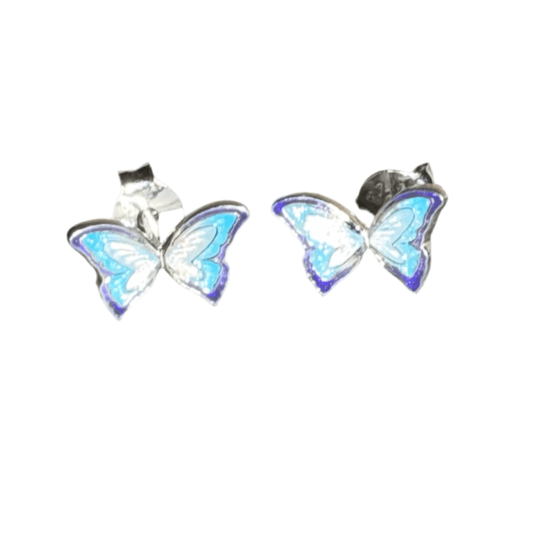 Pretty Butterfly Stud Earrings - Cotswold Jewellery