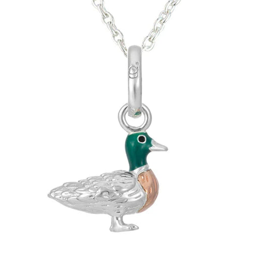Pretty Duck Recycled Sterling Silver Necklace - Cotswold Jewellery