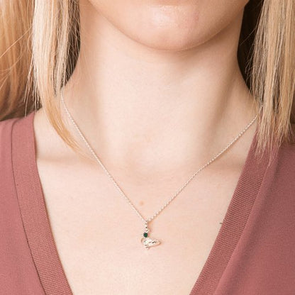 Pretty Duck Recycled Sterling Silver Necklace - Cotswold Jewellery