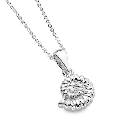 Pretty Fossil Sterling Silver Necklace - Cotswold Jewellery