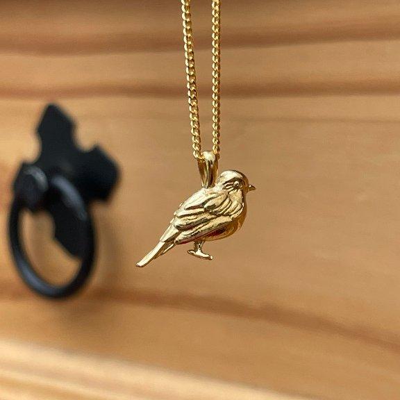 Pretty Golden Robin Necklace - Cotswold Jewellery