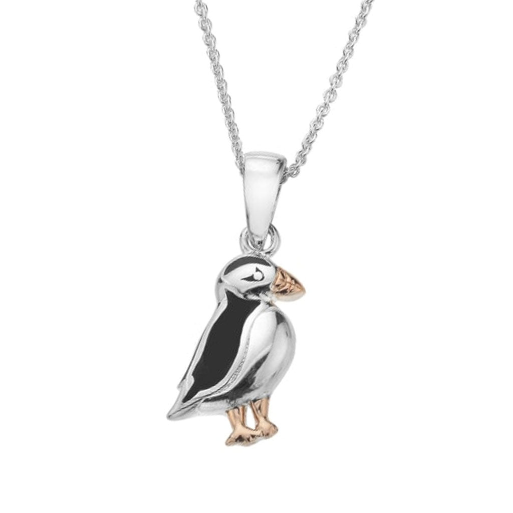 Puffin Sterling Silver Necklace - Cotswold Jewellery