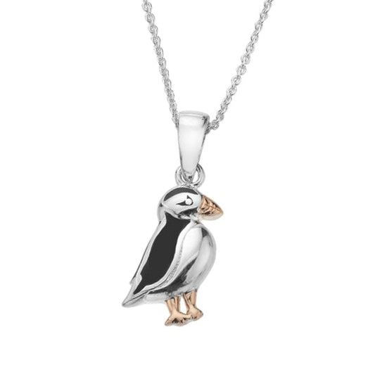 Puffin Sterling Silver Necklace - Cotswold Jewellery