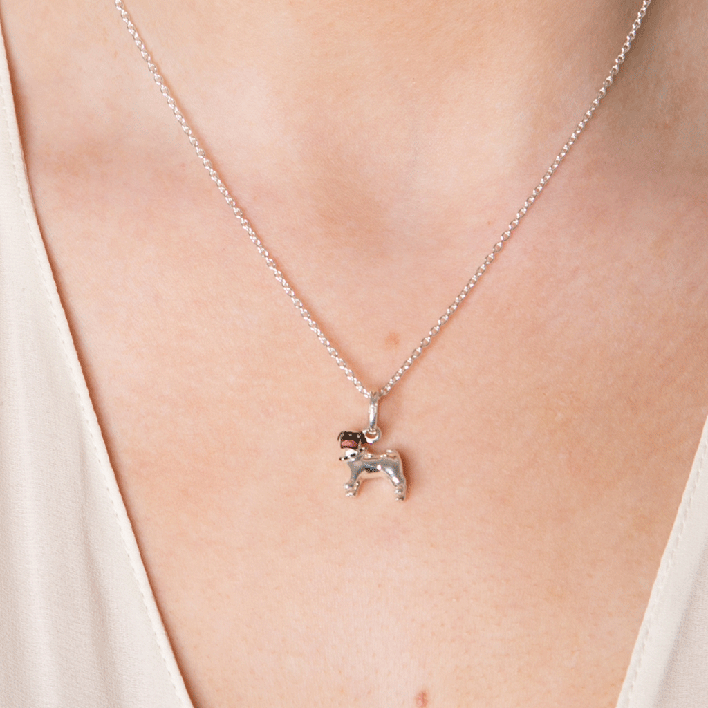 Pug Sterling Silver Necklace - Cotswold Jewellery