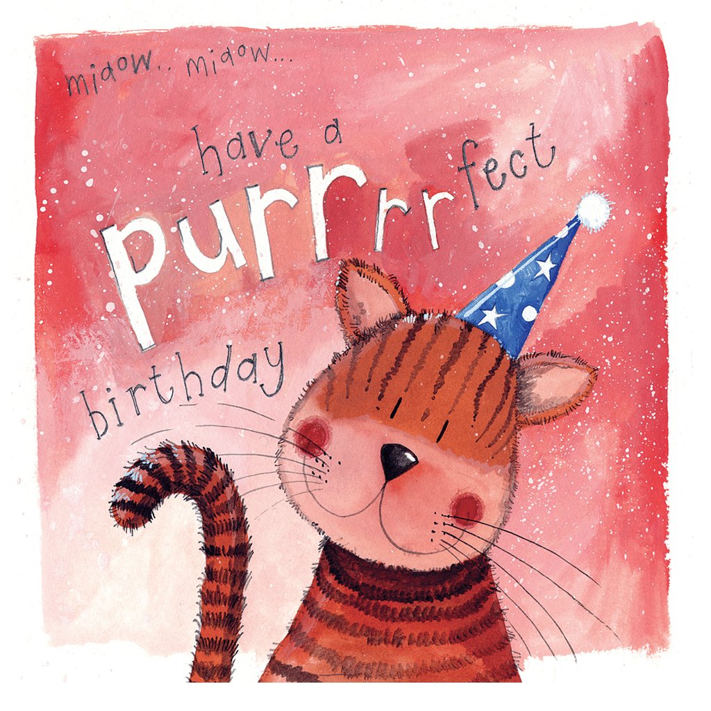Purrrfect Birthday Card - Cotswold Jewellery