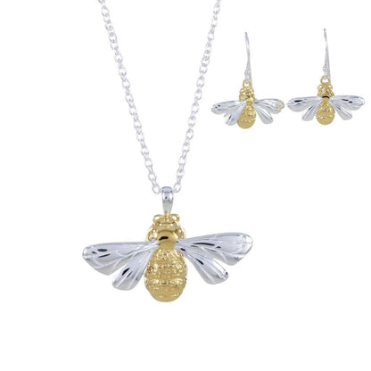 Queen Bee Necklace & Earrings Set - Cotswold Jewellery