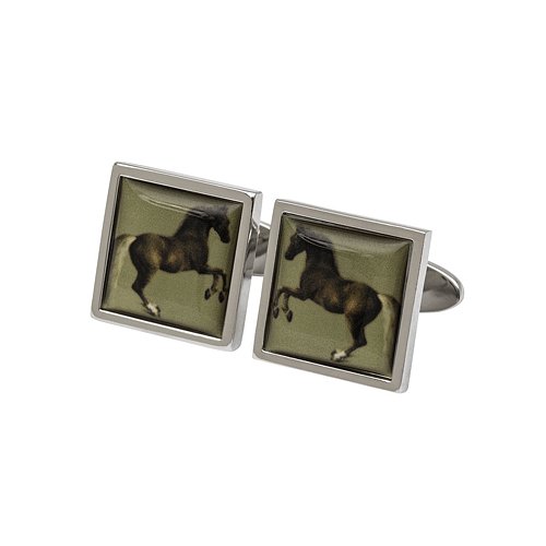 Rearing Horse Cufflinks inspired by English Painter Stubbs - Cotswold Jewellery