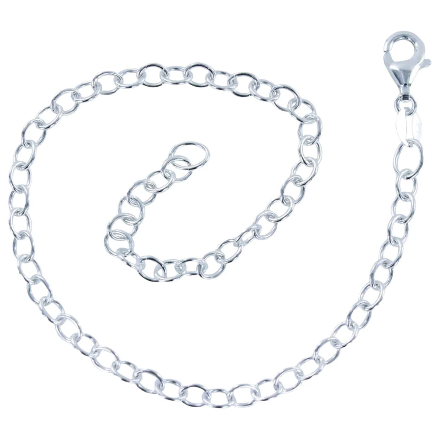 Recycled Silver Elephant Charm Bracelet - Cotswold Jewellery