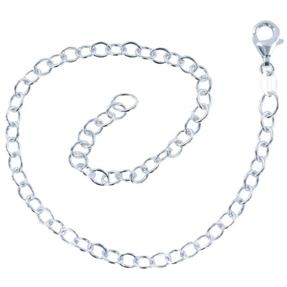 Recycled Silver Elephant Charm Bracelet - Cotswold Jewellery