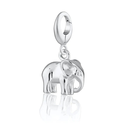 Recycled Sterling Silver Elephant Charm Bracelet - Cotswold Jewellery