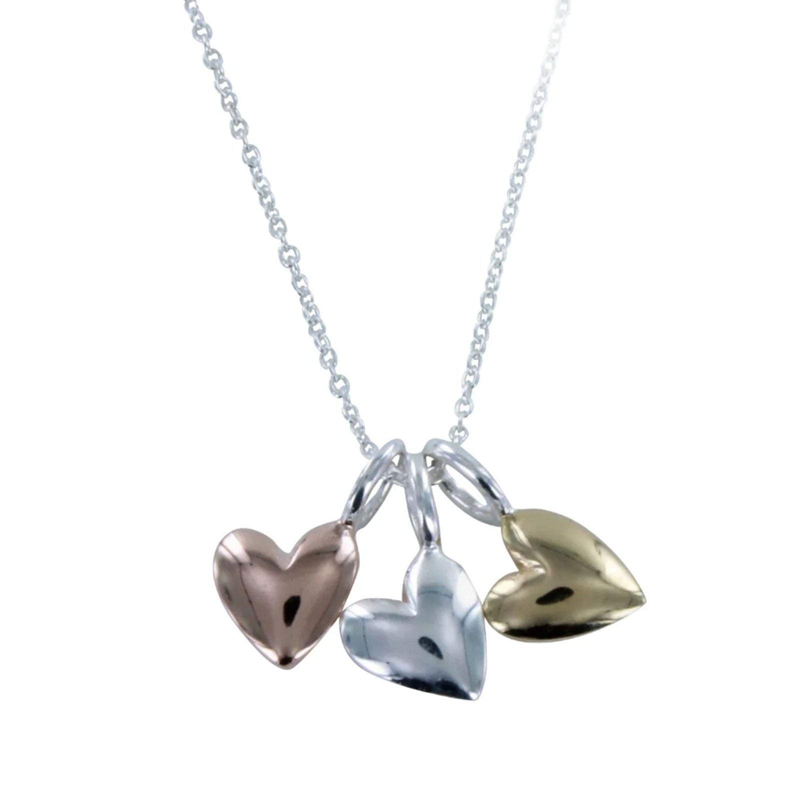 Reeves & Reeves Triple Heart Necklace - Cotswold Jewellery