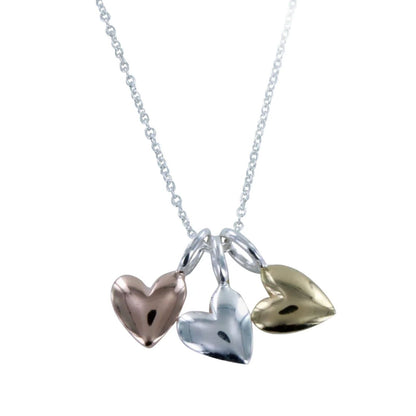 Reeves & Reeves Triple Heart Necklace - Cotswold Jewellery