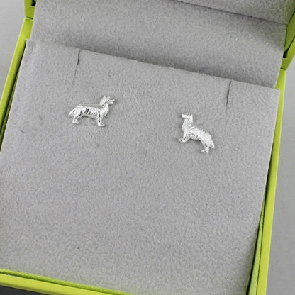 Retriever Sterling Silver Stud Earrings - Cotswold Jewellery