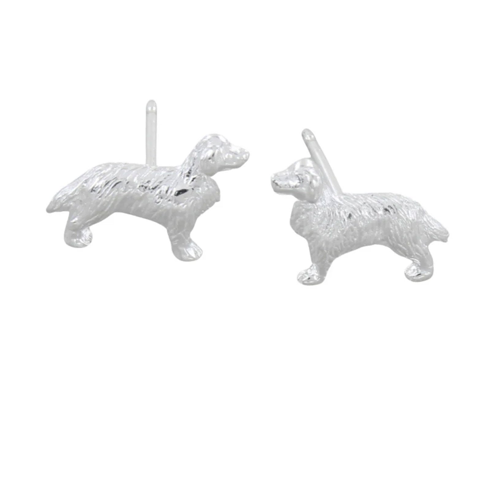 Retriever Sterling Silver Stud Earrings - Cotswold Jewellery
