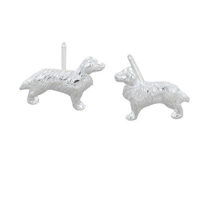 Retriever Sterling Silver Stud Earrings - Cotswold Jewellery