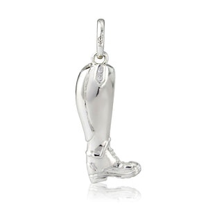 Riding Boot Recycled Sterling Silver Necklace - Cotswold Jewellery
