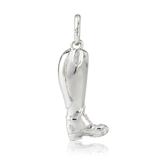 Riding Boot Recycled Sterling Silver Necklace - Cotswold Jewellery