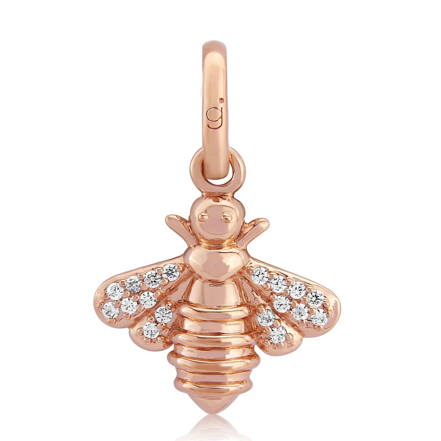 Rose Gold Sparkly Bee Necklace and Earrings - Cotswold Jewellery