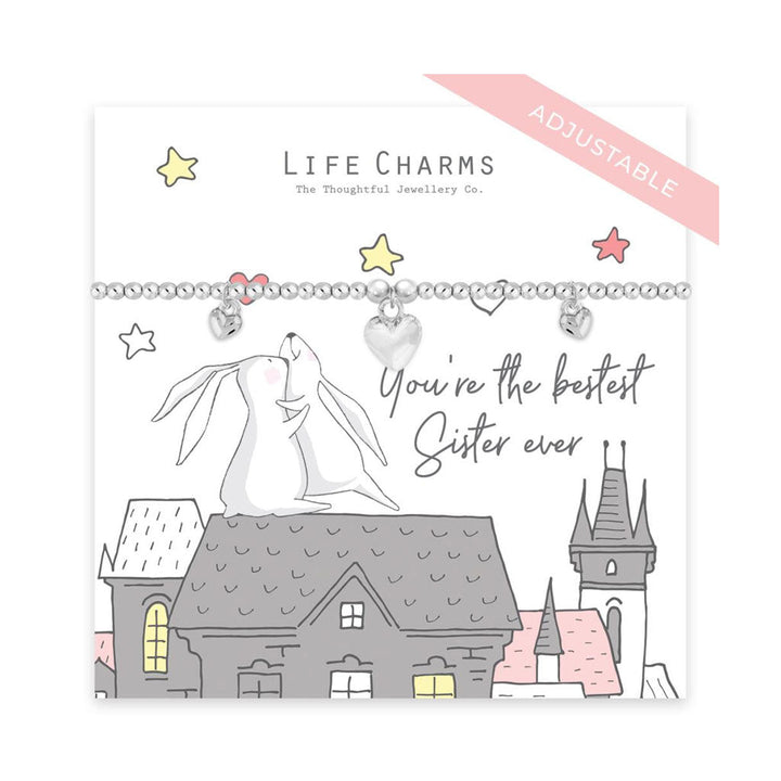 Rosey Rabbits Bestest Sister Ever Bracelet - Cotswold Jewellery