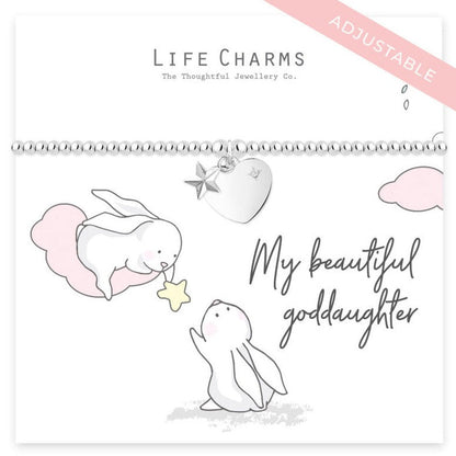 Rosey Rabbits Goddaughter Bracelet - Cotswold Jewellery