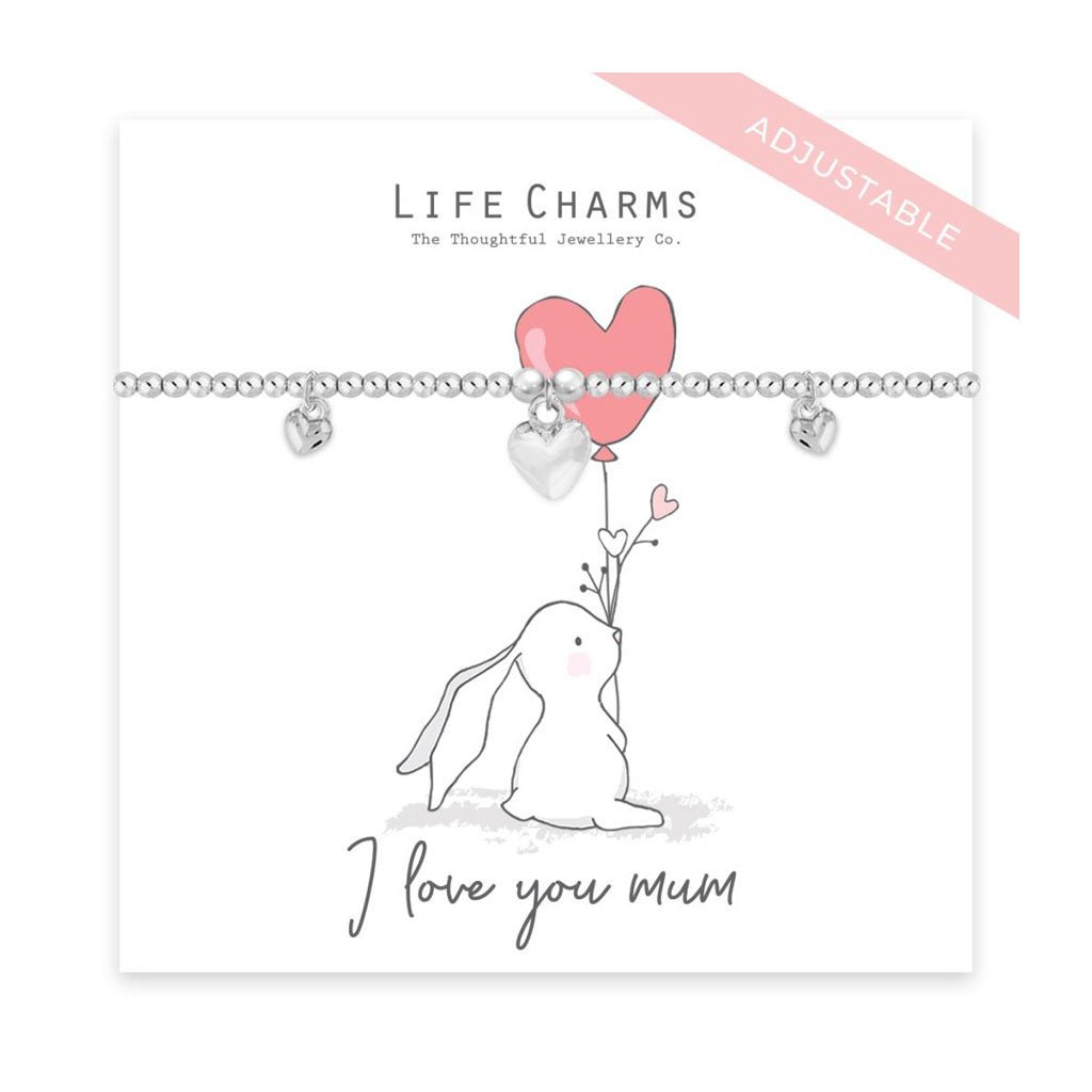 Rosey Rabbits Love you Mum Bracelet - Cotswold Jewellery
