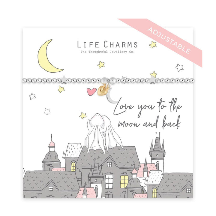 Rosey Rabbits Moon & Back Bracelet - Cotswold Jewellery