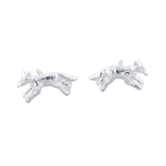 Running Fox Silver Earrings - Cotswold Jewellery