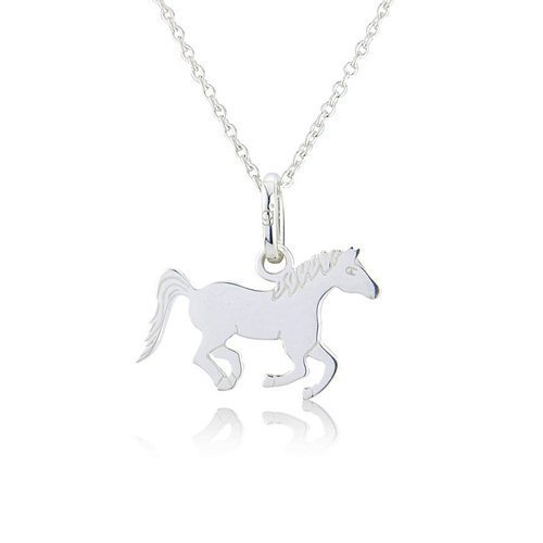 Running Pony Recycled Sterling Silver Charm - Cotswold Jewellery