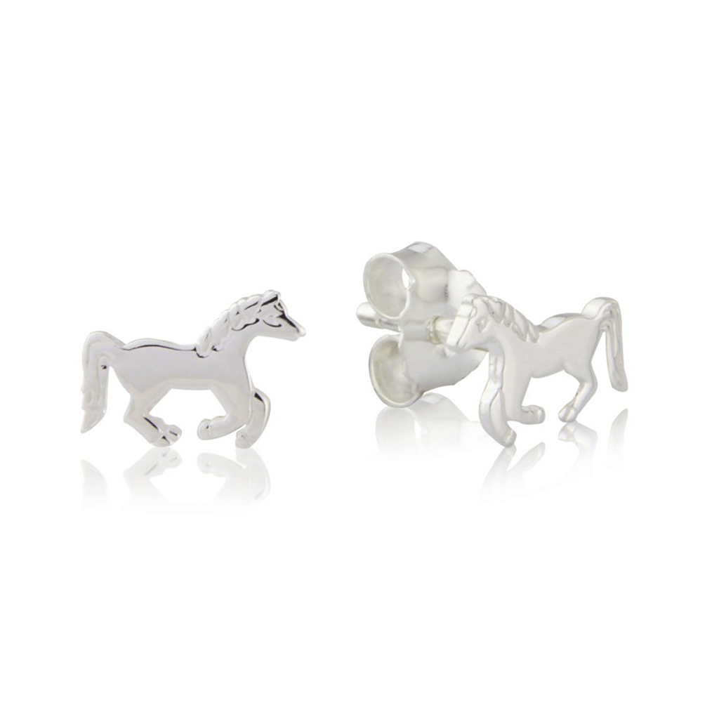 Running Pony Sterling Silver Earrings - Cotswold Jewellery