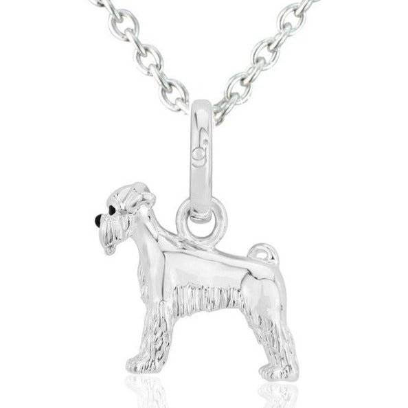 Schnauzer Dog Sterling Silver Necklace - Cotswold Jewellery