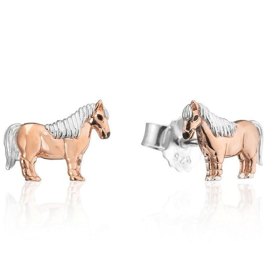 Shetland Pony Recycled Sterling Silver Earrings - Cotswold Jewellery