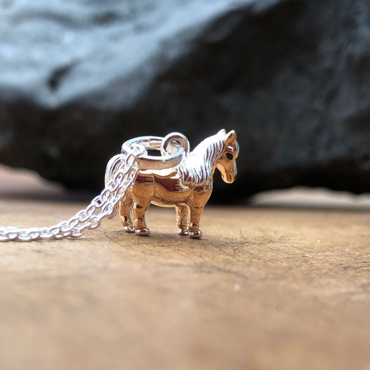 Shetland Pony Recycled Sterling Silver Necklace - Cotswold Jewellery