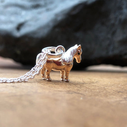 Shetland Pony Recycled Sterling Silver Necklace - Cotswold Jewellery