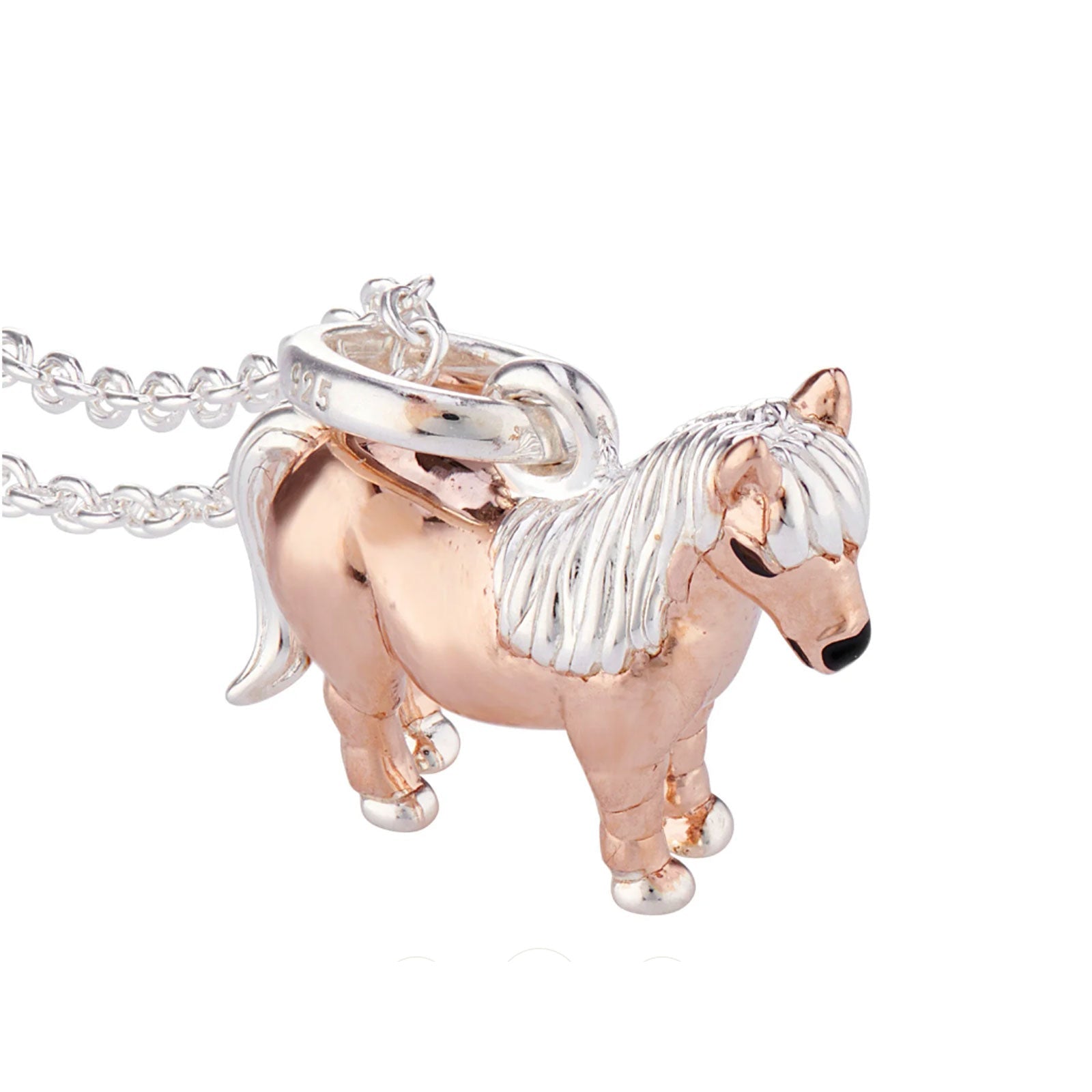 Shetland Pony Recycled Sterling Silver Necklace - Cotswold Jewellery