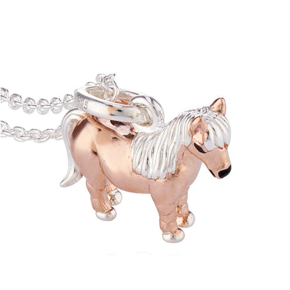 Shetland Pony Recycled Sterling Silver Necklace - Cotswold Jewellery