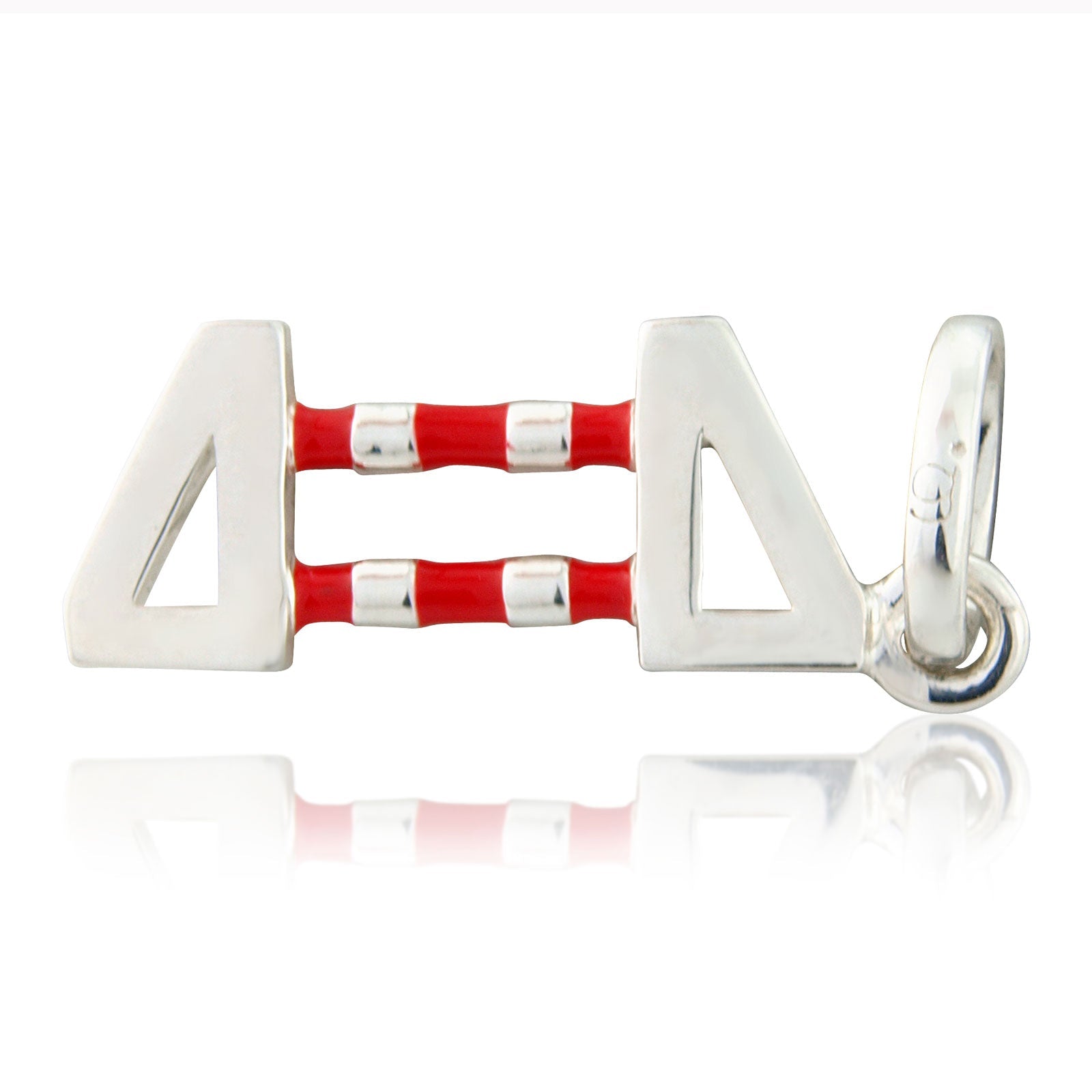 Show Jump Recycled Sterling Silver Charm - Cotswold Jewellery