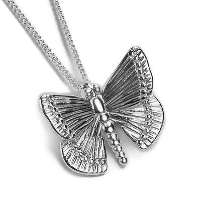 Quaint Butterfly Sterling Silver Necklace