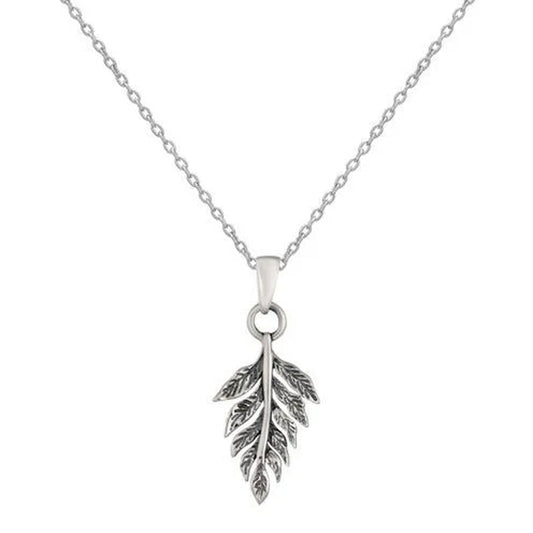 Silver Fern Sterling Silver Necklace - Cotswold Jewellery