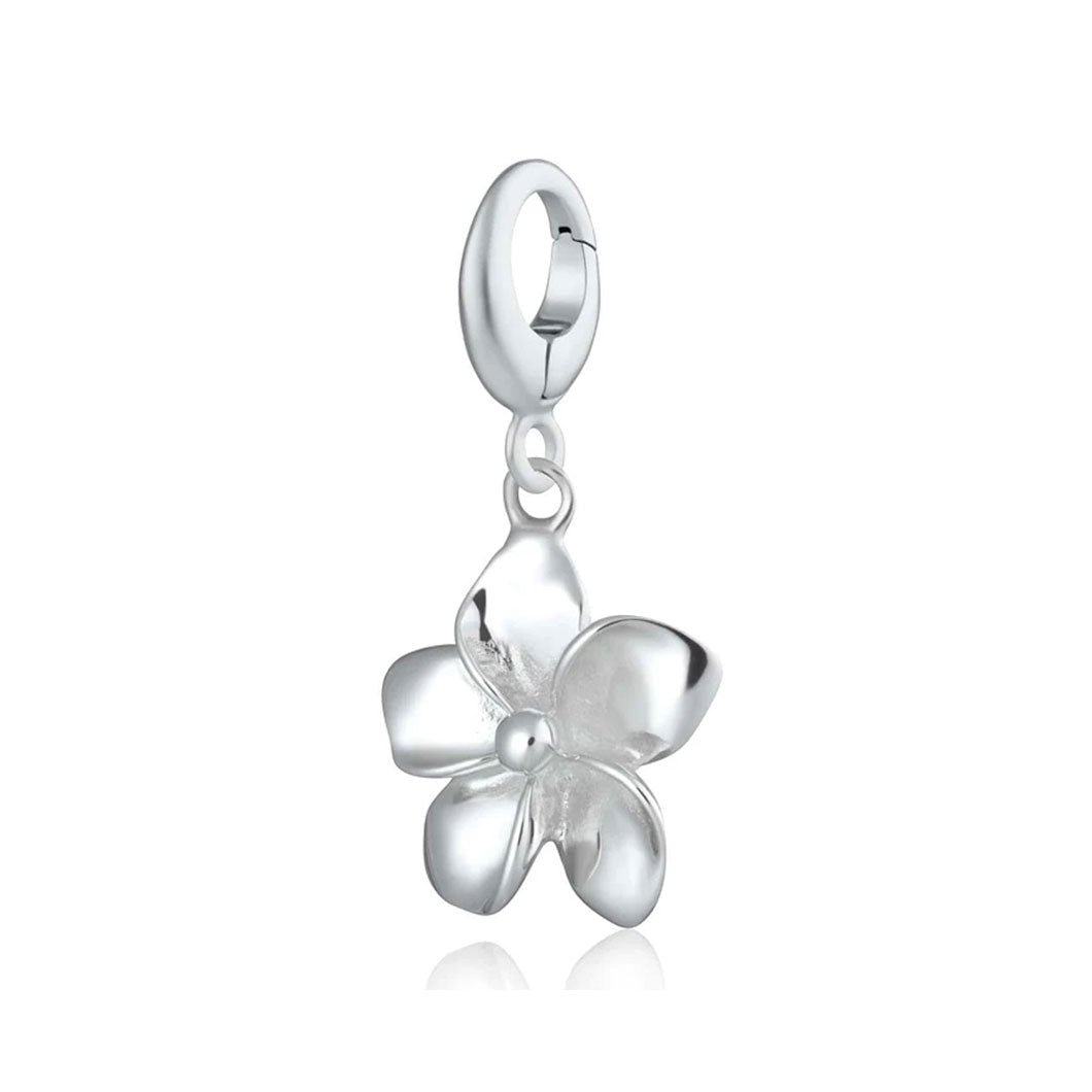 Silver Flower Charm - Cotswold Jewellery