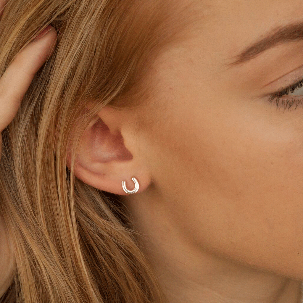 Silver Horseshoe Earrings - Cotswold Jewellery