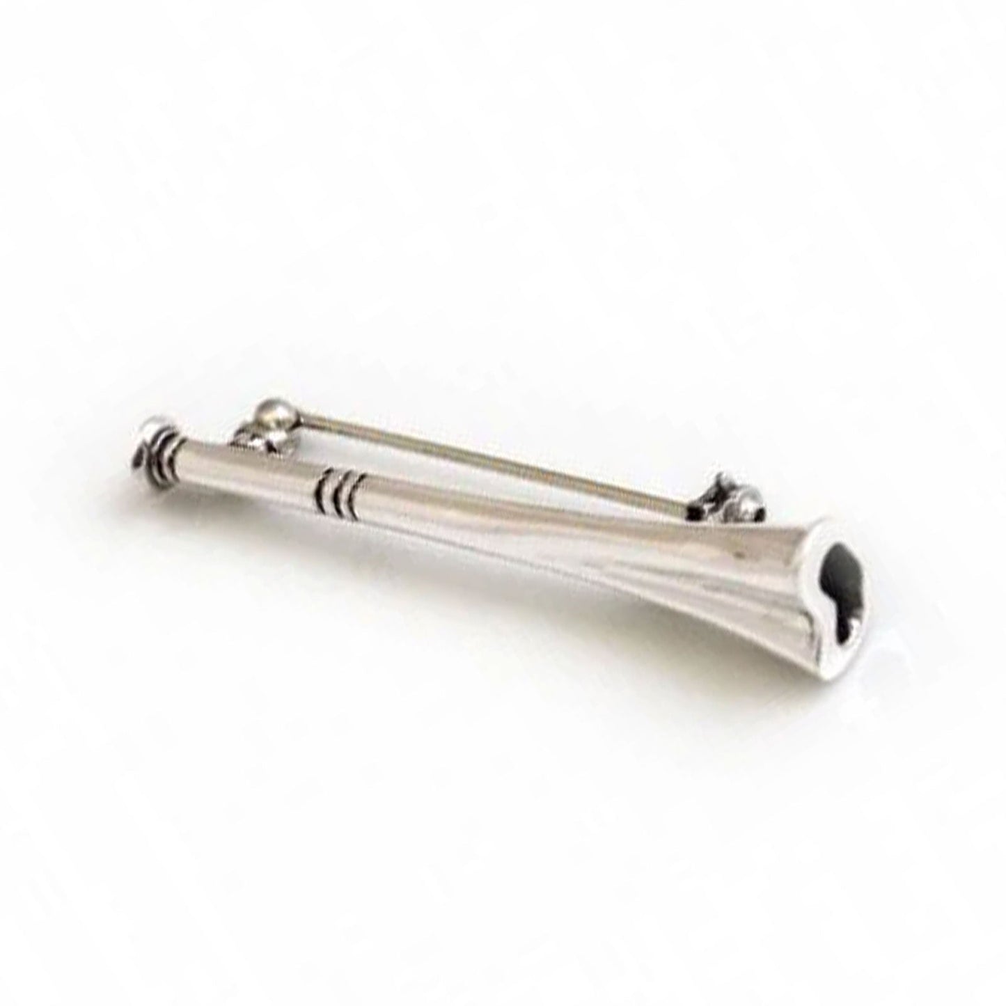 Silver Hunting Horn Stock Pin - Cotswold Jewellery