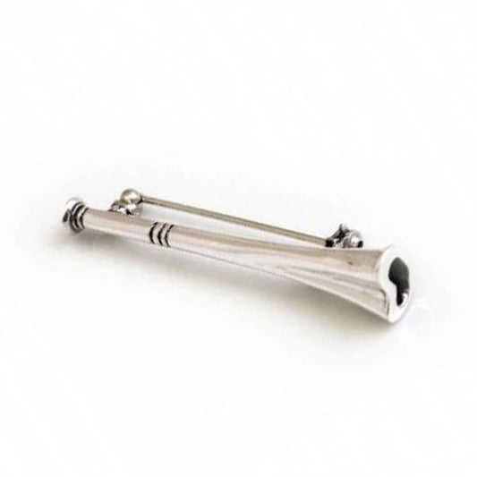 Silver Hunting Horn Stock Pin - Cotswold Jewellery