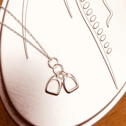 Silver Stirrups Necklace - Cotswold Jewellery